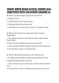 SMART SERVE EXAM ACTUAL PAPER 2026 QUESTIONS WITH SOLUTIONS GRADED A&plus;