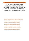 Orofacial Anatomy Exams &vert; Test 1&comma; Test 2&comma; Midterm & Final Review