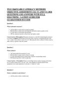 WGU D669 EARLY LITERACY METHODS OBJECTIVE ASSESSMENT &vert; OA V1 AND V2 &vert; 2026 QUESTIONS AND ANSWERS WITH FULL SOLUTIONS &ndash; LATEST GUIDE FOR GUARANTEED SUCCESS 