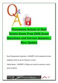 Texas Real Estate Exam 2026 &ndash; 200&plus; Q&A &vert; Contracts&comma; Agency&comma; Appraisal&comma; Finance&comma; Law &vert; Champions School