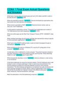 CCNA 1 Final Exam Actual Questions and Answers
