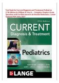 Current Diagnosis & Treatment&colon; Pediatrics &vert; 27th Edition