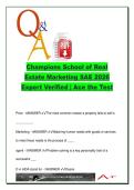 Marketing SAE Real Estate Exam Prep 2026 &vert; 100&plus; Questions & Answers &vert; SWOT&comma; CMA&comma; AIDA&comma; Fair Housing