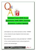 Contract Law Exam 2026 &ndash; 180&plus; Q&A &vert; Offer & Acceptance&comma; Consideration&comma; UCTA&comma; Misrepresentation
