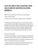 SOCS 185 WEEK 8 FINAL EXAM FINAL PAPER 2026 COMPLETE QUESTIONS SOLUTIONS GRADED A&plus;