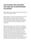 SOCS 185 WEEK 8 FINAL EXAM REVIEW STUDY SHEET 2026 ACCURATE RESPONSES FULL SOLUTION