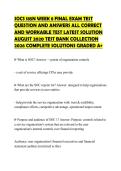SOCS 185N WEEK 8 FINAL EXAM TEST QUESTION AND ANSWERS ALL CORRECT AND WORKABLE TEST LATEST SOLUTION AUGUST 2020 TEST BANK COLLECTION 2026 COMPLETE SOLUTIONS GRADED A