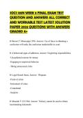 SOCS 185N WEEK 8 FINAL EXAM TEST QUESTION AND ANSWERS ALL CORRECT AND WORKABLE TEST LATEST SOLUTION PAPER 2026 QUESTIONS WITH ANSWERS GRADED A&plus;