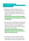 AHIP&sol;NUR Community Exam &ndash; Certified Questions and Answers with Latest 2025&sol;2026 Updates for Grade A&plus; Performance