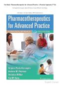Test Bank - Pharmacotherapeutics for Advanced Practice&colon; A Practical Approach&comma; 5th Edition&period; By Virginia Poole Arcangelo&comma; Andrew M&period; Peterson&comma; Veronica Wilbur&comma; Dr&period; Tep M&period; Kang&period; &lpar;All Chapters 1-56&comma; Latest Edition&comma; 100&percnt; Verified Answers&rpar;