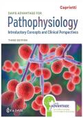 Davis Advantage for Pathophysiology &lpar;Capriotti&rpar; 3rd Ed &mdash; Chapter 1&ndash;46 Exam-Style Question Bank &plus; Rationales &lpar;PDF