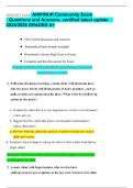 HESI Exit Exam AHIP&sol;NUR Community &ndash; Certified Questions and Answers with Latest 2025&sol;2026 Updates for Grade A&plus; Success