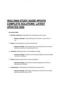 WGU D669 STUDY GUIDE WFOITH COMPLETE SOLUTIONS  LATEST UPDATED 2026