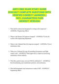 AMT2 SWE EXAM STUDY GUIDE  2026&sol;2027 COMPLETE QUESTIONS WITH  VERIFIED CORRECT ANSWERS &vert;&vert;  100&percnt; GUARANTEED PASS  <NEWEST VERSION> 