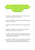 WGU C845 - Information Systems Security  &lpar;SSCP&rpar; OA EXAM STUDY GUIDE 2026&sol;2027 COMPLETE  QUESTIONS WITH VERIFIED CORRECT ANSWERS &vert;&vert;  100&percnt; GUARANTEED PASS  <NEWEST VERSION> 