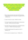 NAPSRx CNPR FINAL EXAM STUDY GUIDE  2026&sol;2027 COMPLETE QUESTIONS WITH  VERIFIED CORRECT ANSWERS &vert;&vert;  100&percnt; GUARANTEED PASS  <NEWEST VERSION> 