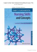 Complete Test Bank- Timby's Fundamental Nursing Skills and Concepts&comma; 13th Ed&period; By Loretta A Donnelly-Moreno &lpar;All Chapters 1- 38&comma; New Edition&comma; Verified Answers&rpar;