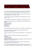 MOCK EXAM REVIEW QUESTIONS & ACCURATE ANSWERS PASSED 100&percnt;MOCK EXAM REVIEW QUESTIONS & ACCURATE ANSWERS PASSED 100&percnt;