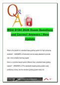 WGU D184 2026 &vert; 100&plus; Verified Exam Questions & Correct Answers &vert; Standards-Based Grading&comma; Proficiency Scales&comma; Assessment Design