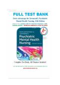 Test Bank for Davis Advantage Psychiatric Mental Health Nursing 11th Ed