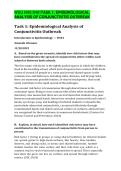 WGU HHS D401TASK 1&colon; EPIDEMIOLOGICAL ANALYSIS OF CONJUNCTIVITIS OUTBREAK &vert; WITH COMPLETE SOLUTIONS &vert; LATES UPDATE
