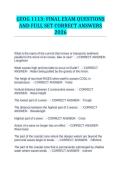 GEOG 1113&colon; FINAL EXAM QUESTIONS AND FULL SET CORRECT ANSWERS 2026