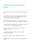 CMLA Exam Questions With Correct Answers