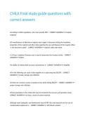 CMLA Final study guide questions with correct answers