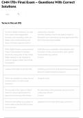 CMN 170v Final Exam &ndash; Questions With Correct Solutions