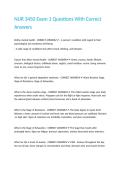 NUR 3450 Exam 1 Questions With Correct Answers