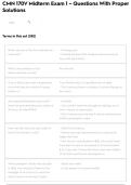CMN 170V Midterm Exam 1 &ndash; Questions With Proper Solutions