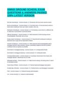 XINNIX GROUND SCHOOL EXAM QUESTIONS & ANSWERS PASSED 100&percnt; LATEST VERSION