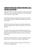 SOPHOS PRACTICE GUIDE UPDATED 2026 TESTED SOLUTIONS