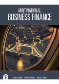 Test Bank & Solutions Manual for Multinational Business Finance 16th Ed
