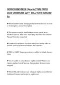 SOPHOS ENGINEER EXAM ACTUAL PAPER 2026 QUESTIONS WITH SOLUTIONS GRADED A&plus;