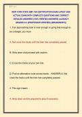 NEW YORK STATE DMV 19A CERTIFICATION EXAM LATEST 2026  ACTUAL EXAM WITH COMPLETE QUESTIONS AND CORRECT  DETAILED ANSWERS &lpar;100&percnt; VERIFIED ANSWERS&rpar; &vert;ALREADY  GRADED A&plus;&vert; &vert;&vert;PROFESSOR VERIFIED&vert;&vert; &vert;&vert;BRANDNEW&excl;&excl;&excl;&vert;&vert; 