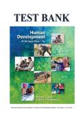 Test Bank for Human Development&colon; A Life-Span View 8th Edition