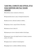 TLSAE FINAL COMPLETE 2025 OFFICIAL STYLE EXAM QUESTIONS AND FULLY SOLVED ANSWERS