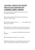 TLSAE FINAL COMPLETE 2025 UPDATED PRACTICE EXAM QUESTIONS WITH CONFIRMED CORRECT ANSWERS