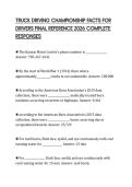 TRUCK DRIVING CHAMPIONSHIP FACTS FOR DRIVERS FINAL REFERENCE 2026 COMPLETE RESPONSES