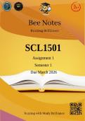 SCL1501 Assignment 1 Semester 1 Due March 2026
