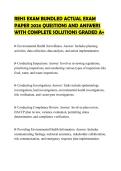 REHS EXAM BUNDLED ACTUAL EXAM PAPER 2026 QUESTIONS AND ANSWERS WITH COMPLETE SOLUTIONS GRADED A&plus;