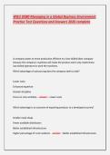 WGU D081 Version 5&sol;QBM3 Task 1 and Task 2 Updated 2025 with complete solution&comma;