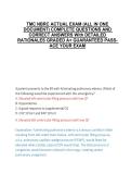 TMC NBRC ACTUAL EXAM &lpar;ALL IN ONE DOCUMENT&rpar; COMPLETE QUESTIONS AND CORRECT ANSWERS With DETAILED RATIONALES GRADED A&plus; GUARANTEED PASS- ACE YOUR EXAM