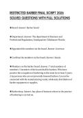 RESTRICTED BARBER FINAL SCRIPT 2026 SOLVED QUESTIONS WITH FULL SOLUTIONS