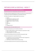 Samenvatting - metabolisme module 9&period;2 - 10&period;1 - 10&period;2 - 12&period;1 &lpar;pal-sessie 7&rpar;