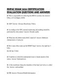 RHFAC EXAM 2026 CERTIFICATION EVALUATION QUESTIONS AND ANSWERS
