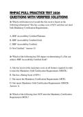 RHFAC FULL PRACTICE TEST 2026 QUESTIONS WITH VERIFIED SOLUTIONS