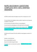 NURS 305 EXAM &num;1 QUESTIONS COMPLETE WITH 100&percnt; VERIFIED ANSWERS 2026 UPDATE