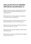 REGIS COLLEGE PSYCH 643 ASSESSMENT PAPER 2026 FULL SOLUTION QUALITY A&plus;